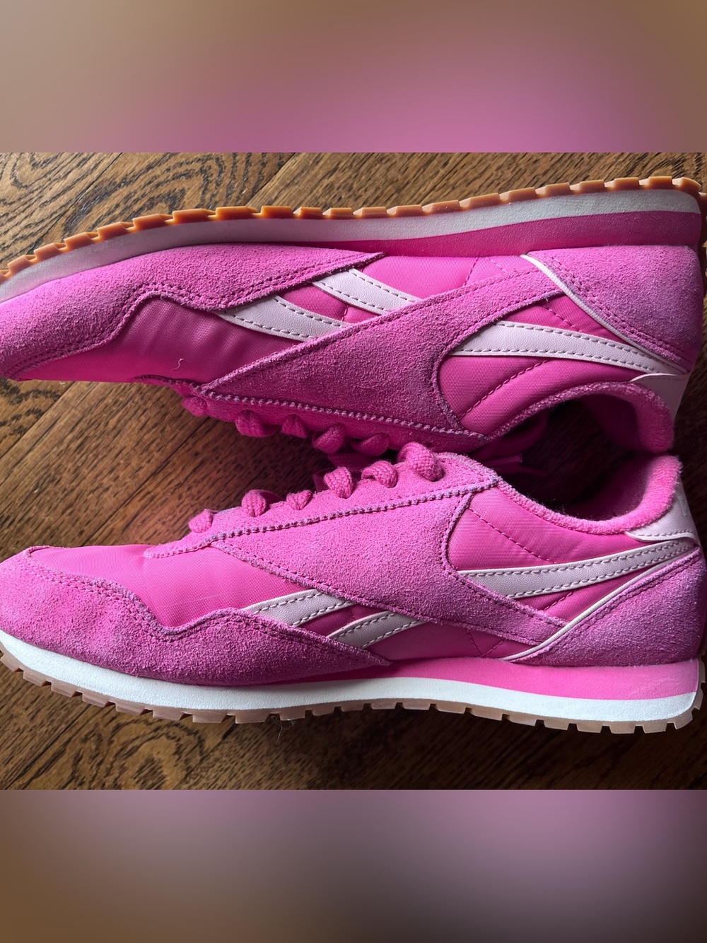 Reebok Pink Women's Retro Runner Sneakers - Classic Casual Style